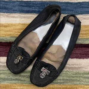 Michael Kors Black Leather Loafers